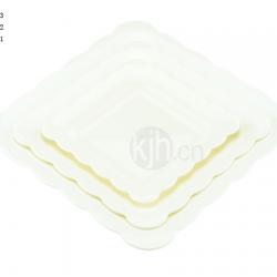 花邊正方餐盤(4、6PCS