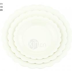 花邊圓型餐盤(6、4PCS