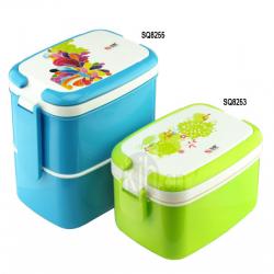 長方型手提飯盒、雙層