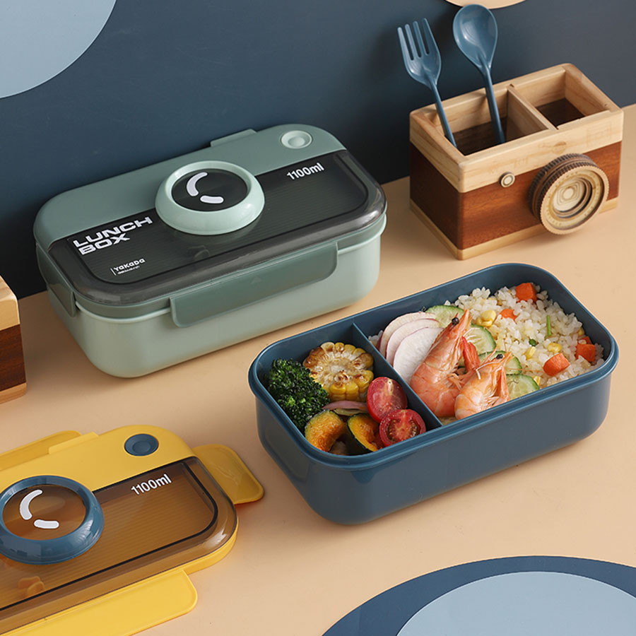 長(zhǎng)方相機(jī)蓋飯盒1100ml