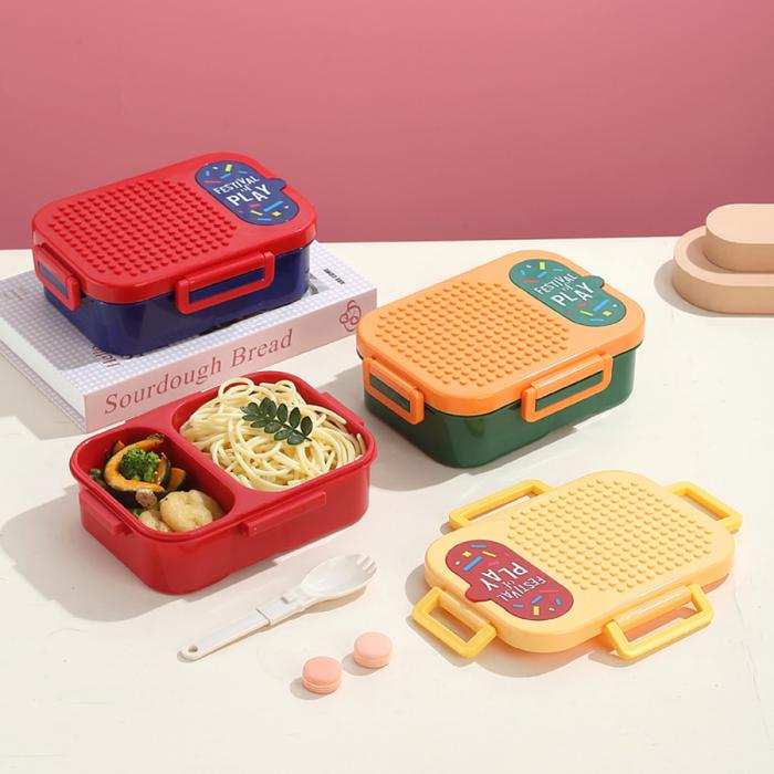 獨(dú)立密封積木塑料餐盒